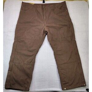 NWT Berne Insulated Outer Work Pants Mens' 46x30 Brown Duck Shell Utility